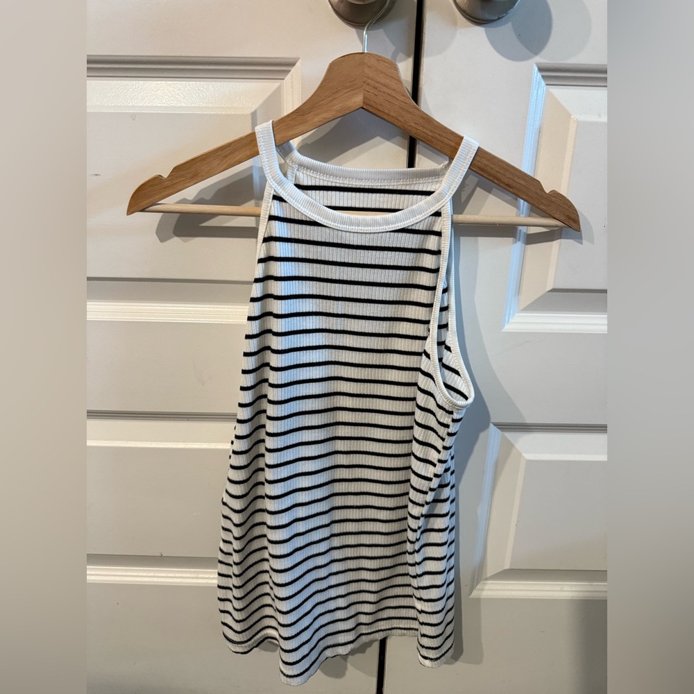 Striped Sleeveless Women's Top